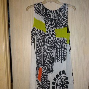 Desigual sleeveless, asymmetrical, layered, linedshift size 42, US size 10